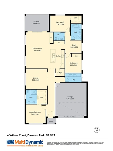 4 Willow Court, Davoren Park, SA 5113, 3 રૂમ, 2 બાથરૂમ, House