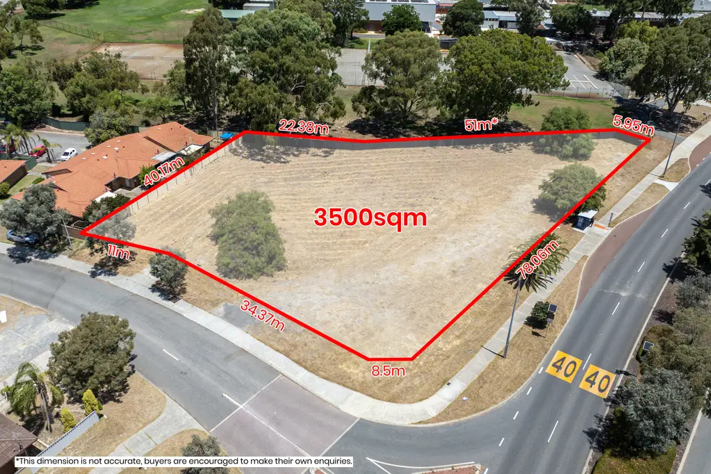 Dianella 3500sqm Zoned R20