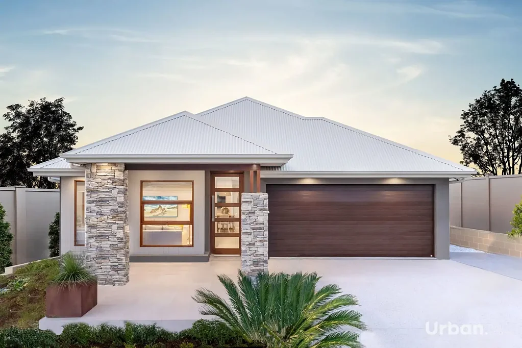 North Rothbury 4部屋 Step into coastal-inspired elegance with this Hampton-style display home by Eden Brae