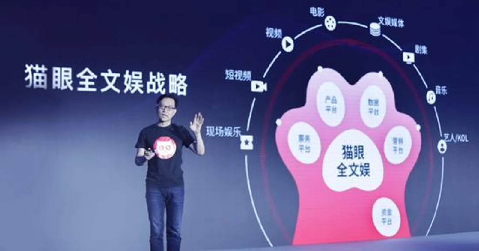 猫眼娱乐发布全文娱战略"猫爪模型" 与腾讯成立"腾猫联盟"