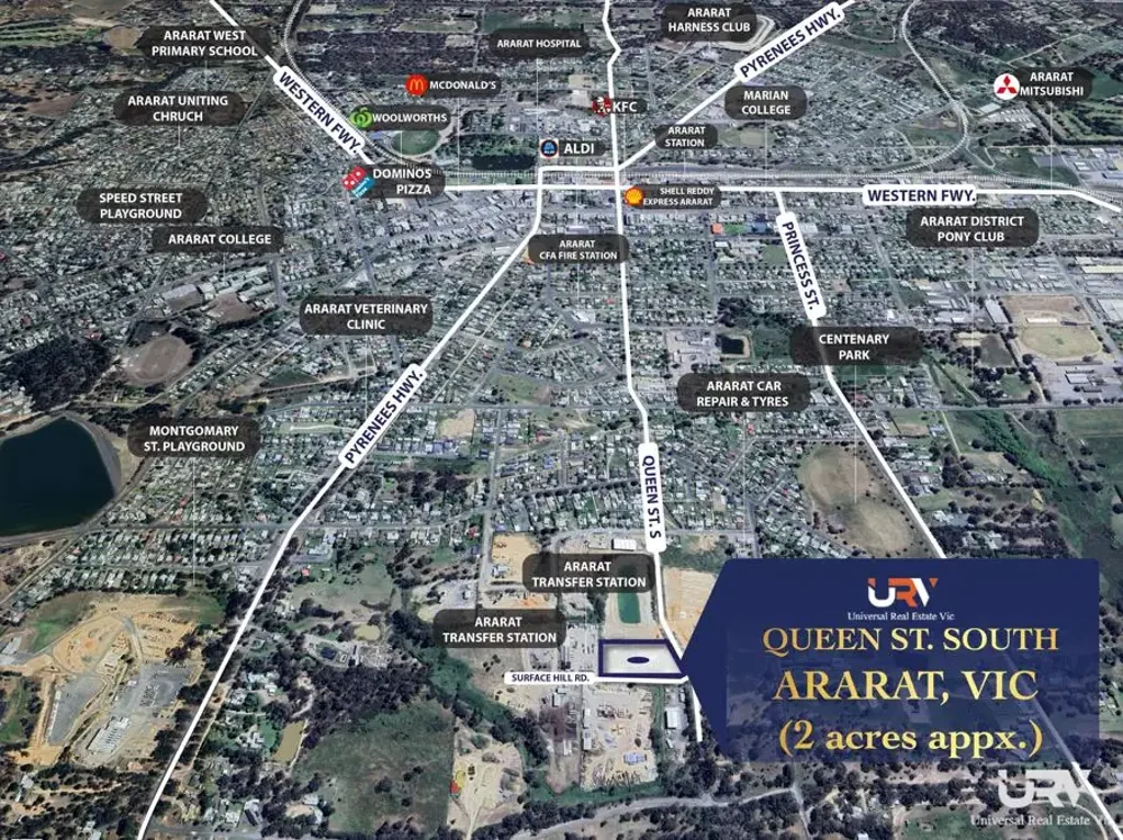 Ararat LIMITED INDUSTRIAL LAND PARCEL AVAILABLE - QUEEN ST SOUTH ARARAT