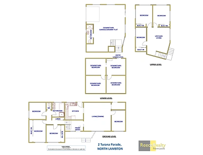 2 Turana Parade, North Lambton, Newcastle, 1部屋, 2バスルーム, House