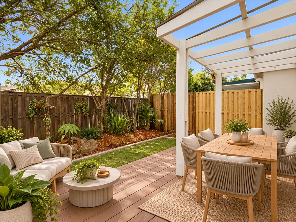 Merrimac 3कमरा Stylishly Updated 3-Bedroom Townhouse with Private Courtyard