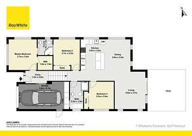 7 Whakairo Crescent, Gulf Harbour, Rodney, Auckland, 3房, 2浴, House