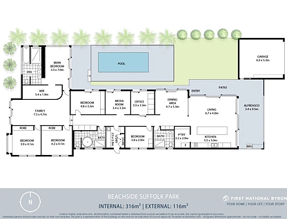 128 Alcorn Street, Suffolk Park, North Coast, 5房, 3浴, House