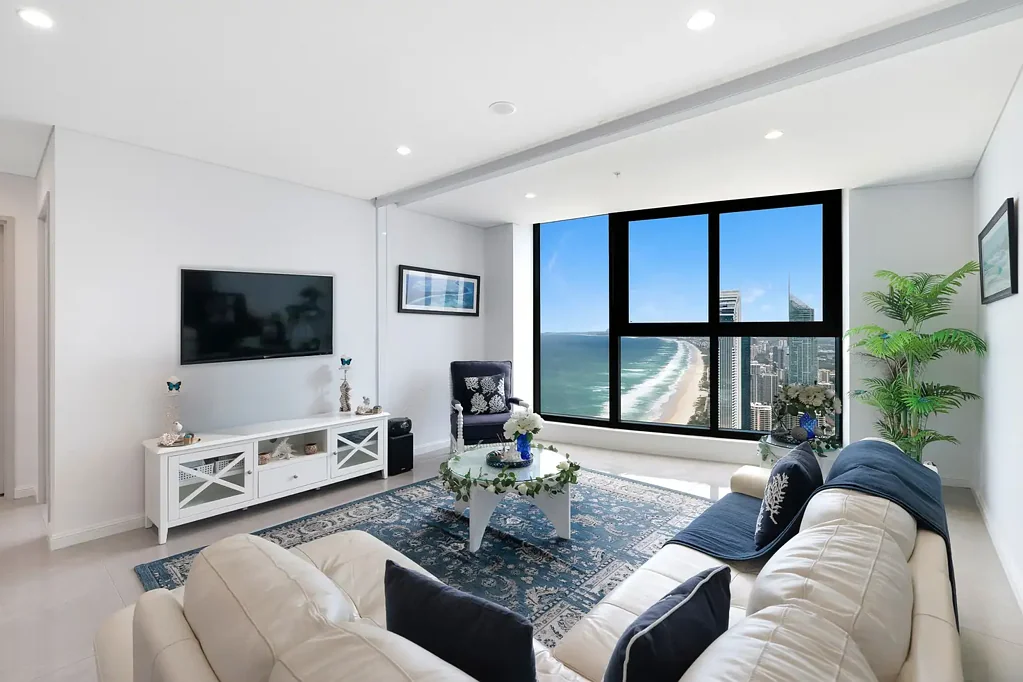 Surfers Paradise 2غرفة نوم Spectacular Views! Don't Miss Out | Flexible 2 Bed + Study