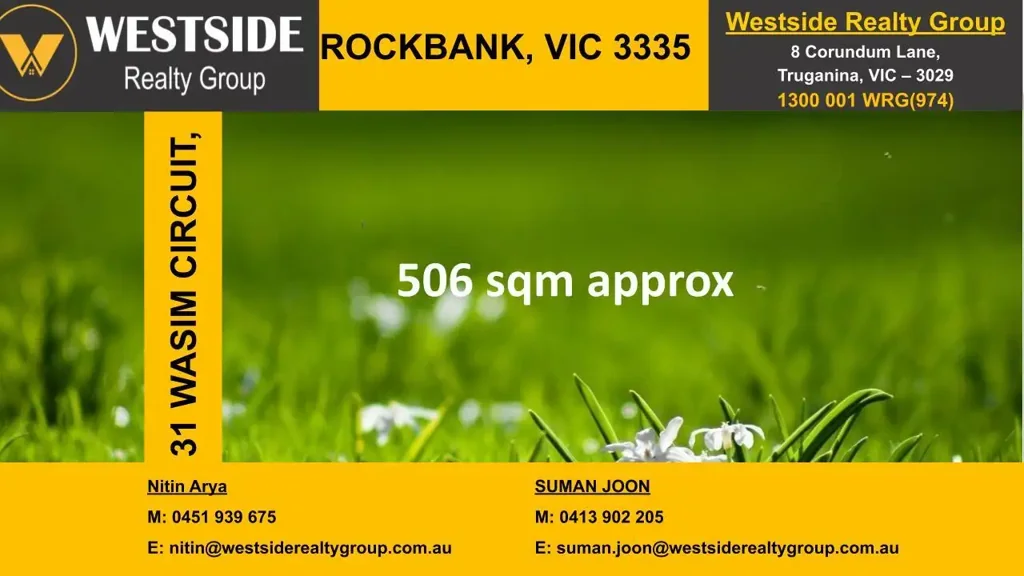 Rockbank 506平米宽幅地块 邻近公园绿地 Accolade Estate优越位置 未来城镇中心步行可达 高速宽带智能家居 Prime 506sqm Block in the Prestigious Accolade Estate