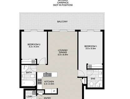 16/24 College Crescent, Hornsby, Upper North Shore, 2部屋, 2バスルーム, Apartment