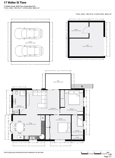 17 Walter Street, Tiaro, QLD 4650, 2 Bedrooms, 1 Bathrooms, House