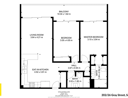 202/26 Gray Street, Southport, Gold Coast, 2 침실, 2 욕실, Apartment