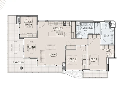 1104/20 Kintail Road, Applecross, South West Perth, 3 રૂમ, 2 બાથરૂમ, Apartment