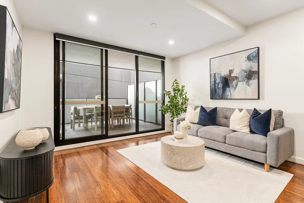 Essendon 2غرفة نوم Stylish Apartment Living with Exceptional Indoor-Outdoor Appeal