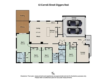 13 Carroll Street, Diggers Rest, North West Melbourne, 4 Bedrooms, 2 Bathrooms, House
