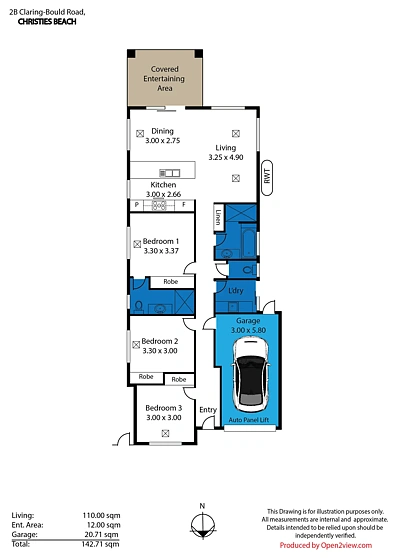 2B Claring - Bould Road, Christies Beach, SA 5165, 3房, 2浴, House