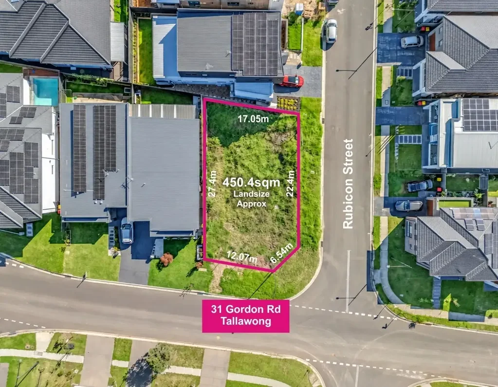 Tallawong Rare 450sqm Lot with Potential for Duplex Development