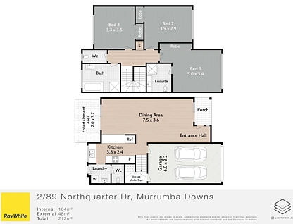 2/89 Northquarter Drive, Murrumba Downs, Moreton Bay Region, 3 habitaciones, 2 baños, Townhouse