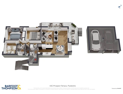 43C Prospect Terrace, Pukekohe, Franklin, 3部屋, 1バスルーム, House