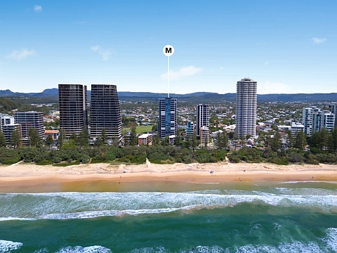Burleigh Heads 2 Bedroom Scenic and spacious beachfront luxury in the heart of Burleigh - 
 Open Home Entry via The Esplanade