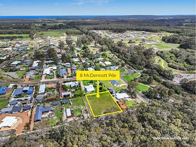 हवाई दृश्य - 8 McDermott Parade, Witchcliffe, WA 6286
