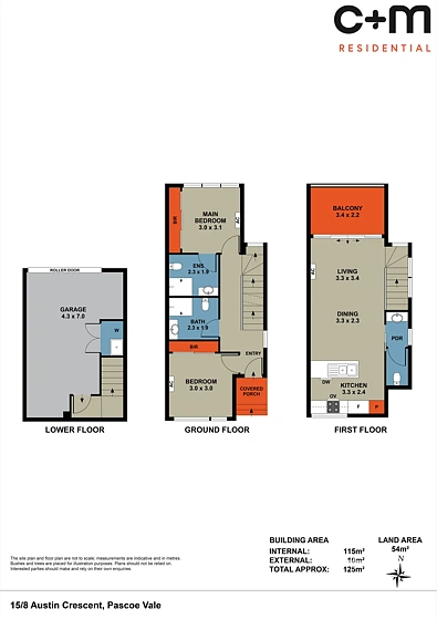 Plano ng Bahay - 15/8 Austin Crescent, Pascoe Vale, VIC 3044