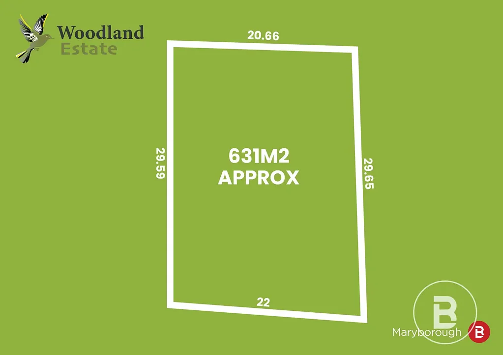 Maryborough LOT 9 - 631m2 - WOODLAND ESTATE - VACANT LAND - TITLED