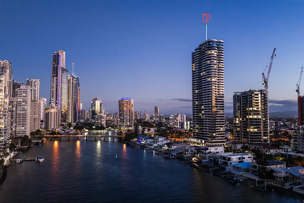 Surfers Paradise 1 Bedroom Brand-New Chevron Island Living | City, Canal & Hinterland Views