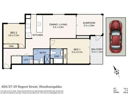 404/37-39 Regent Street, Woolloongabba, QLD 4102, 2 Bedrooms, 2 Bathrooms, Apartment