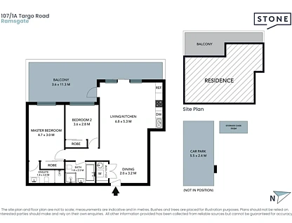 107/1A Targo Road, Ramsgate, NSW 2217, 2 ਕਮਰੇ, 2 ਬਾਥਰੂਮ, Unit