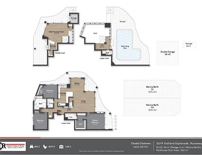 33/19 Oatland Esplanade, Runaway Bay, Gold Coast, 3 રૂમ, 3 બાથરૂમ, Apartment
