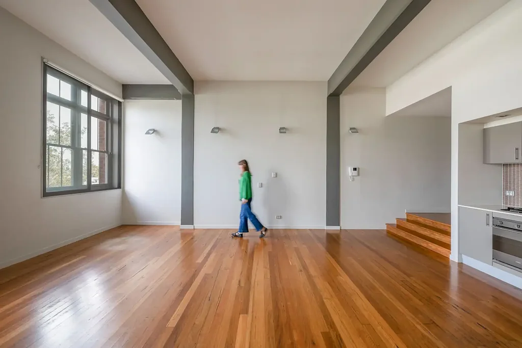 Contemporary home in 'Globe Mills' warehouse conversion