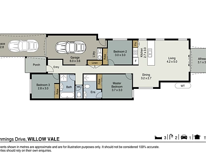 1/20 CUMMINGS CIRCUIT, Willow Vale, Gold Coast, 3房, 2浴, Apartment