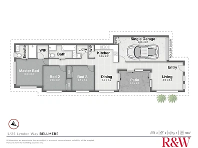 1/25 Lyndon Way, Bellmere, QLD 4510, 3房, 2浴, Apartment
