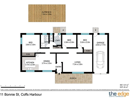 11 Bonnie Street, North Boambee Valley, North Coast, 3 chambres, 1 salles de bain, House