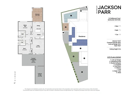 1/4 Bottlewood Court, Burleigh Waters, Gold Coast, 2 રૂમ, 1 બાથરૂમ, Apartment