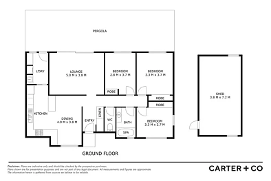 户型图 - 145 Ross Smith Crescent, Scullin, ACT 2614
