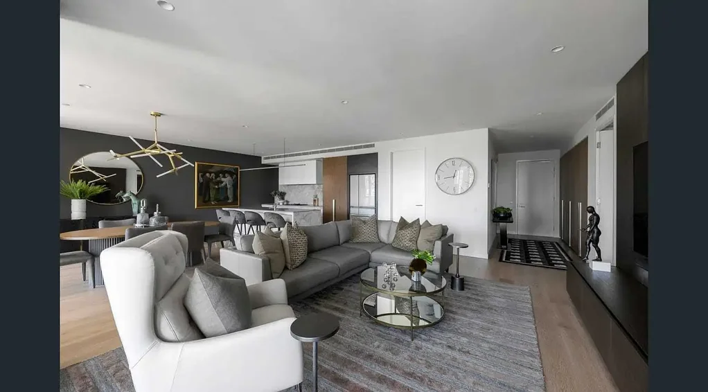 Melbourne 3房 35层北向景观 233㎡奢阔空间 Collins Arch地标 高端Miele电器 私人露台 双位地下车位 礼宾服务 空中花园 A Statement in Luxury Living Above Collins Street