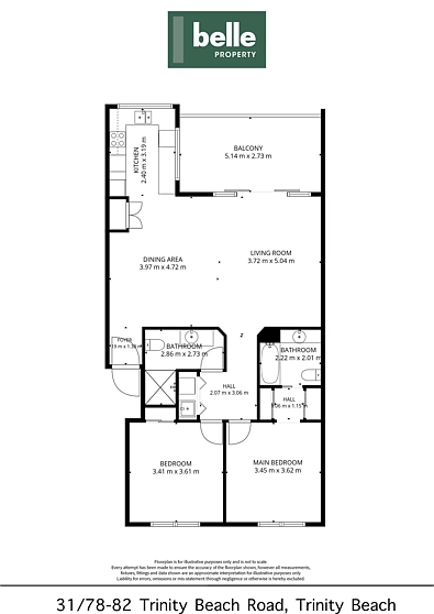 31/78-82 Trinity Beach Road, Trinity Beach, QLD 4879, 2 Bedrooms, 2 Bathrooms, Unit