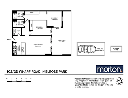 102/2D Wharf Road, Melrose Park, Upper North Shore, 2房, 2浴, Apartment