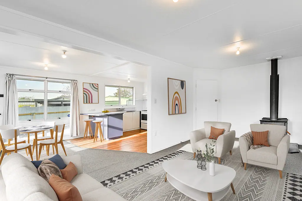 Flaxmere 3部屋 Spacious starter with Park outlook