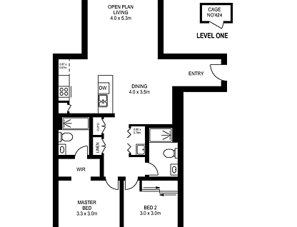 D424/1-39 Lord Sheffield Circuit, Penrith, Outer Western Sydney, 2 Bedrooms, 2 Bathrooms, Apartment