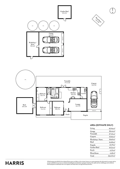 फ्लोर प्लान - 2 Burkett Drive, Strathalbyn, SA 5255