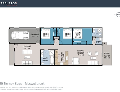 1/15 Tierney Street, Muswellbrook, Hunter, 3 कमरे, 2 बाथरूम, Apartment