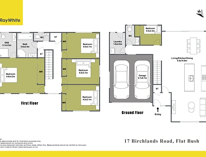 17 Birchlands Road, Flat Bush, Manukau City, Auckland, 5部屋, 2バスルーム, House