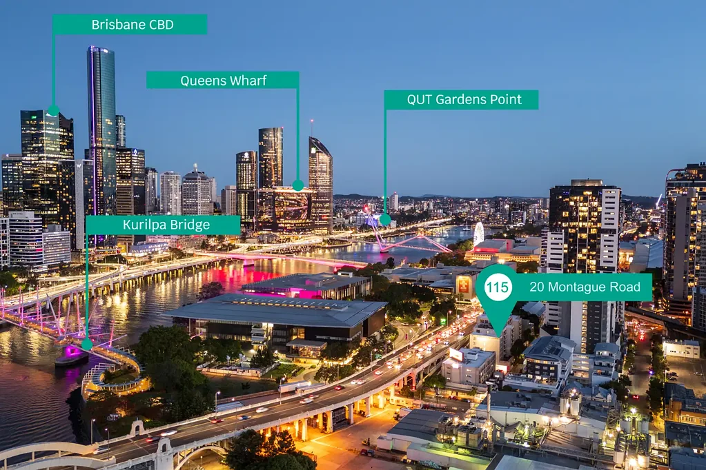 South Brisbane 1 Slaapkamer PRIME POSITION - EFFORTLESS LIFESTYLE & UNMATCHED CONVENIENCE