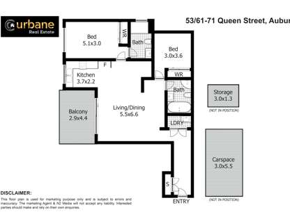 53/61-71 Queen Street, Auburn, NSW 2144, 2 Bedrooms, 2 Bathrooms, Apartment
