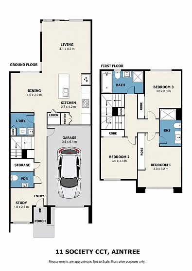 11 Society Circuit, Aintree, VIC 3336, 3 habitaciones, 2 baños, Townhouse