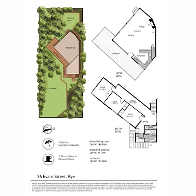 फ्लोर प्लान - 26 Evans Street, Rye, VIC 3941