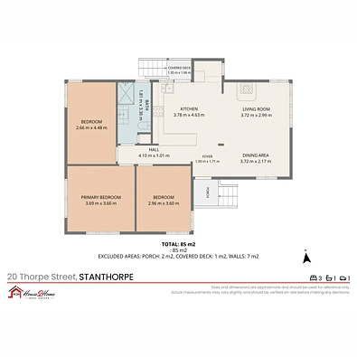 फ्लोर प्लान - 20 Thorpe Street, Stanthorpe, QLD 4380