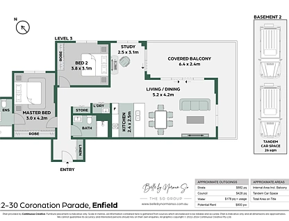 46/22-30 Coronation Parade, Enfield, Inner West, 2 침실, 2 욕실, Apartment