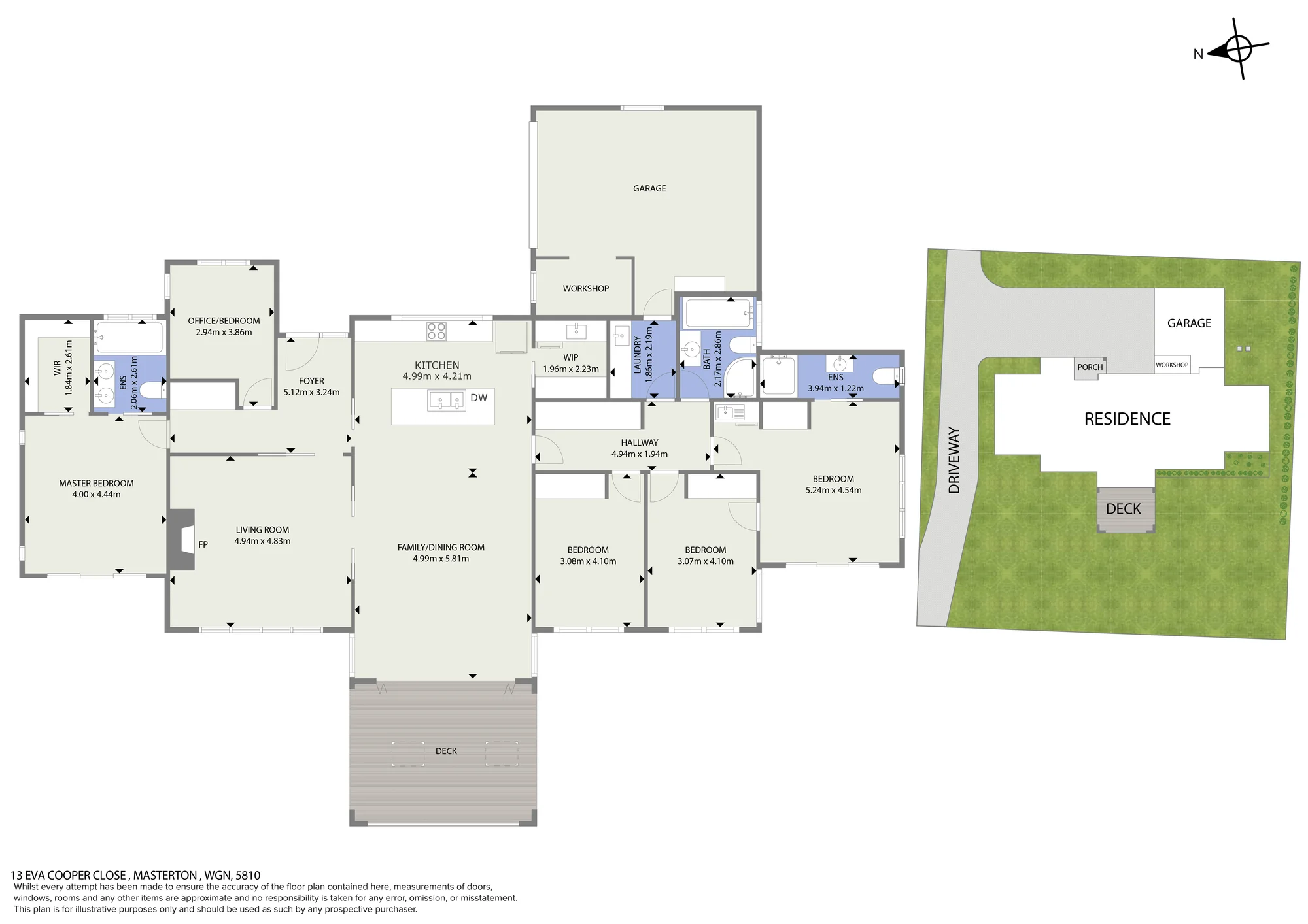 13 Eva Cooper Close, Masterton, Wairarapa, 5 Bedrooms, 3 Bathrooms, House